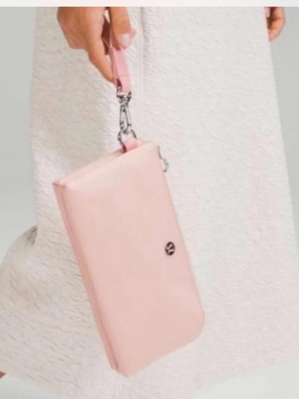 Lululemon Pink Curved Wristlet Bag